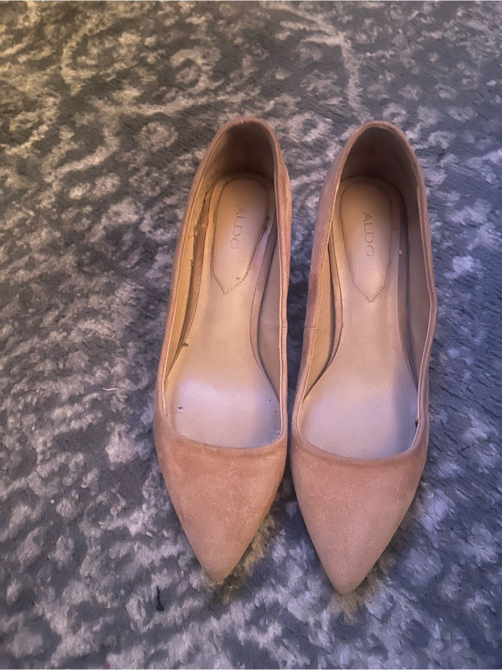 ALDO Women's Pointed Suede Pumps in Camel